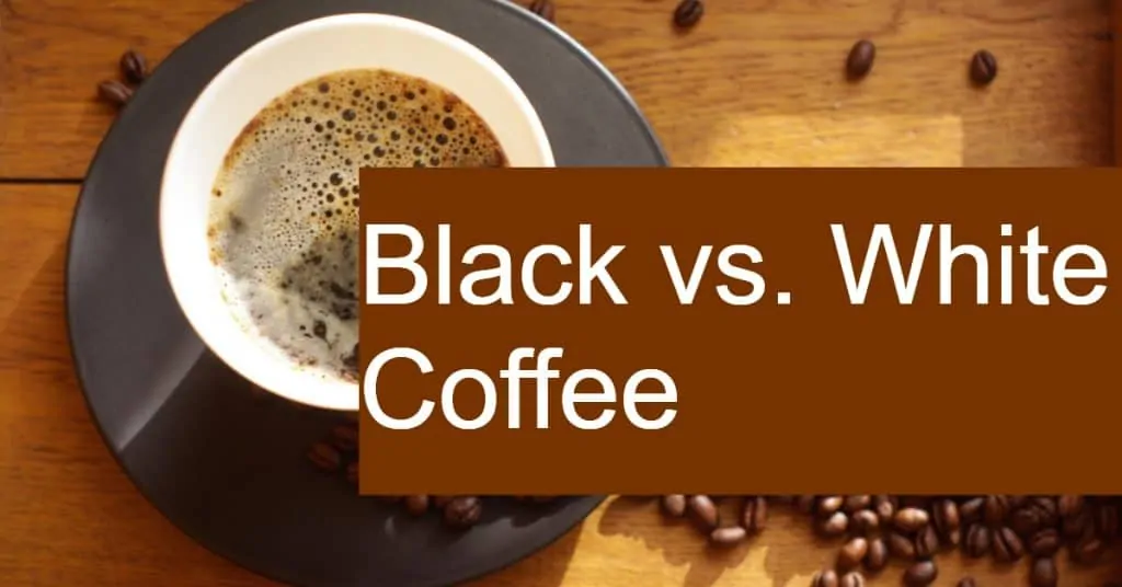 What are the differences between black and white coffee?