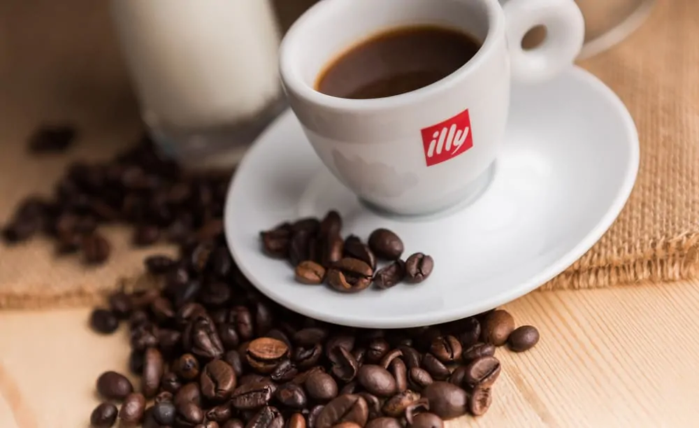 Delicious cup of Illy espresso