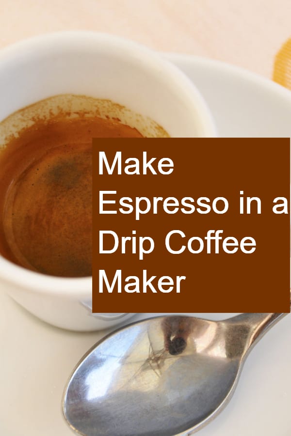 Can you make espresso with regular clearance coffee maker