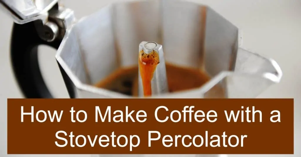 Using a stovetop percolator to make coffee