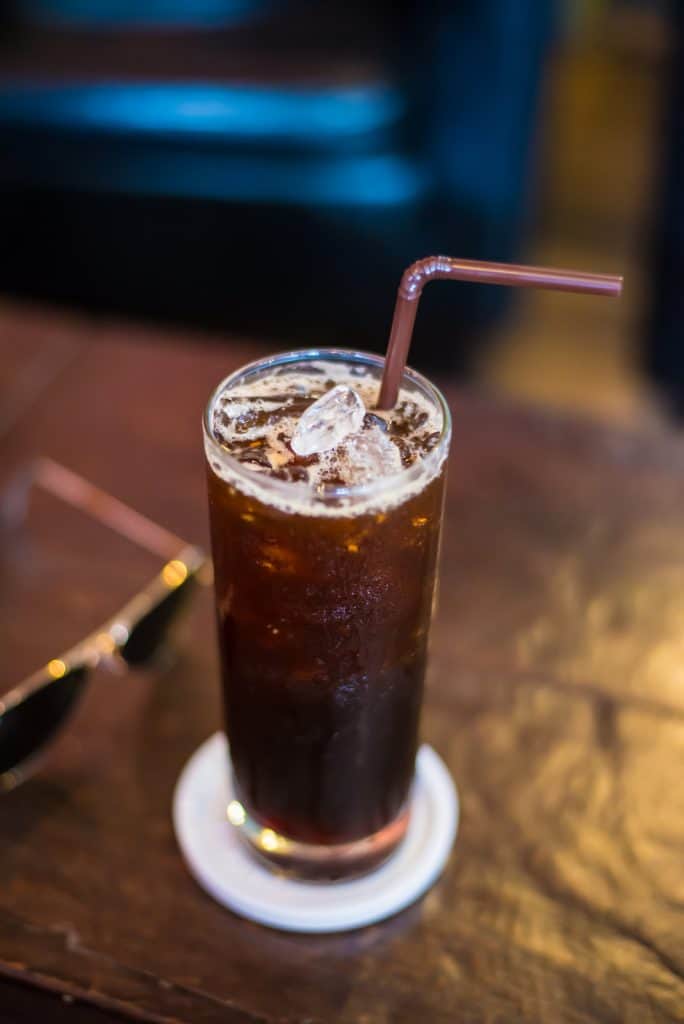 Drinking cold brew or iced coffee black - Substitute with Espresso or Americano style