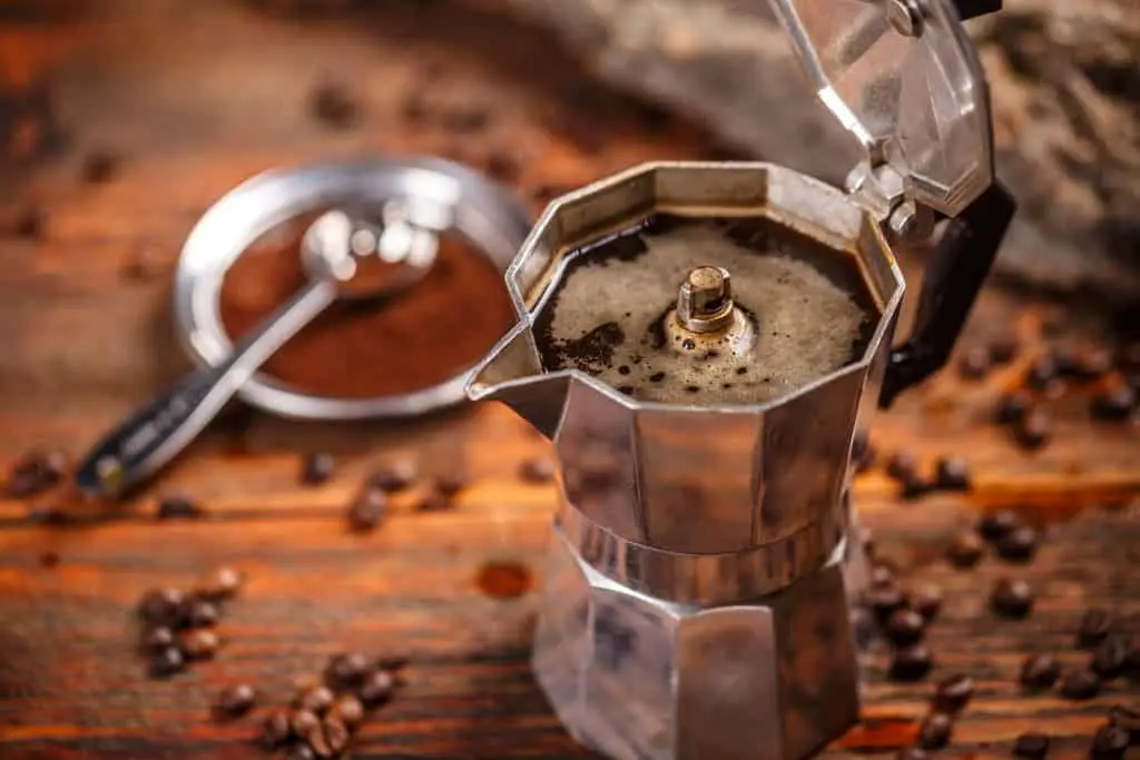 Espresso made in a Moka Pot - Ready to pour