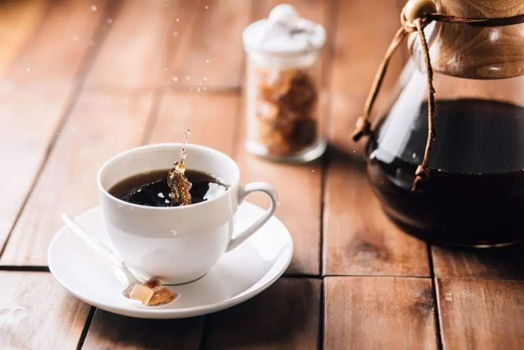 Chemex brewed coffee