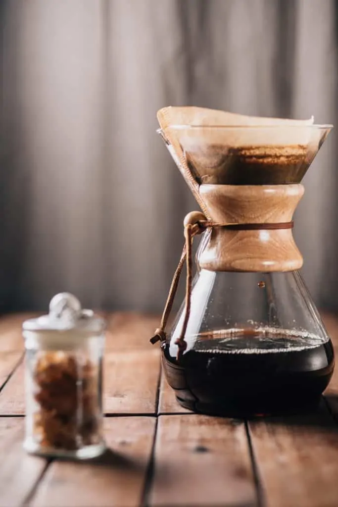 Using a Chemex to brew a few cups at once