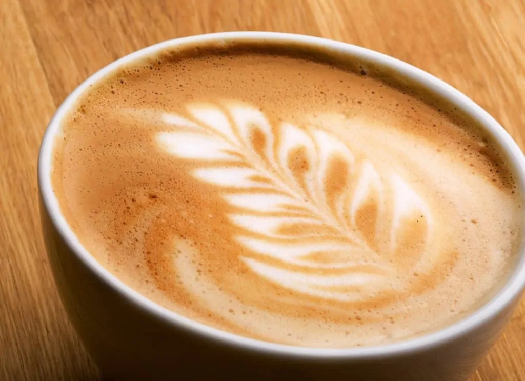 Latte Art on a Caffe Breve