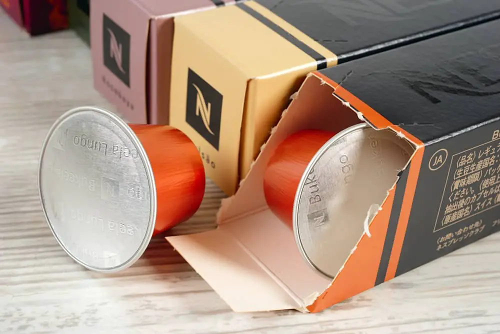 Nespresso coffee pods