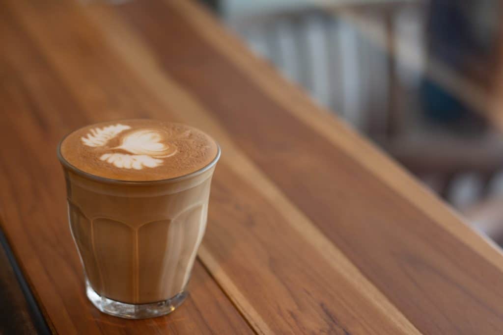 Freshly prepared Piccolo Latte