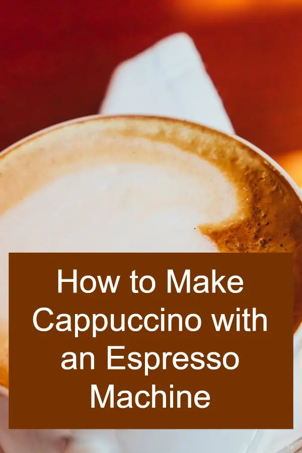 Making Cappuccino with an Espresso Machine